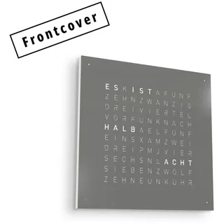 Frontcover QLOCKTWO Earth 45 Steel Series Grey Pepper
