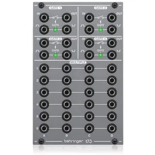 Behringer 173 QUAD GATE/MULTIPLES Legendäres analoges Quad Gate und Multiples Modul für Eurorack