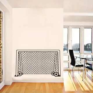 Fußball Fußball Tor Netz Ball Sport Wandtattoo Vinyl Dekor Kunst Wandaufkleber Für Jungen Zimmer Kinder Kinderzimmer Home Decor Wandbild