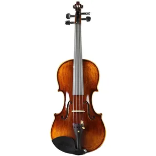 Geige Violine 4/4, Komplett Handgefertigt, Kräftiger Ton, Mit Koffer Und Bogen