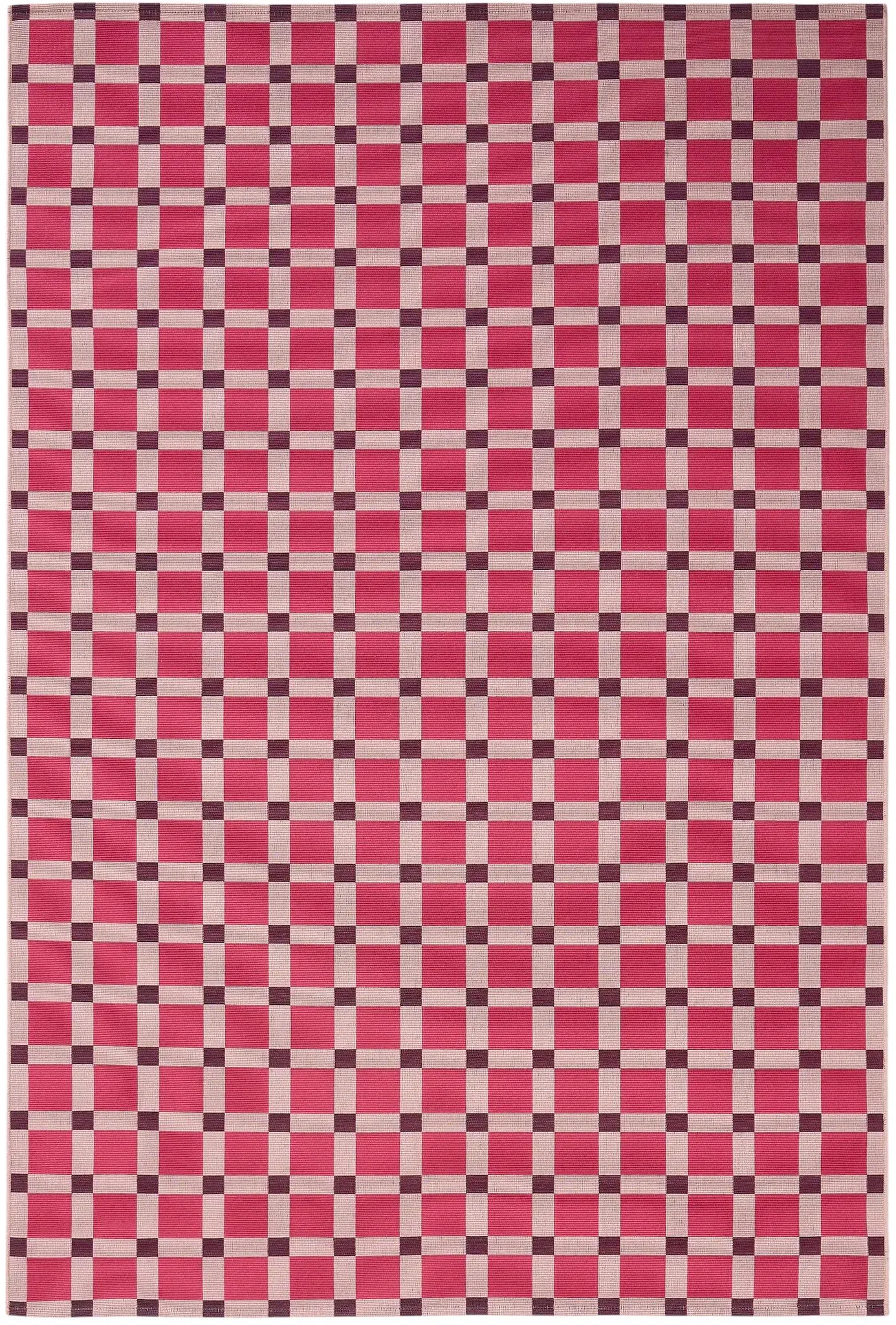 benuta Pop In- & Outdoor-Teppich Jovis Pink 160x235 cm - Teppich für Balkon, Terrasse & Garten