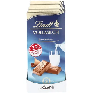 Lindt Vollmilch 100 g, 10er Pack