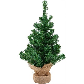 Everlands Mini Weihnachtsbaum im Jute Sack 60 cm