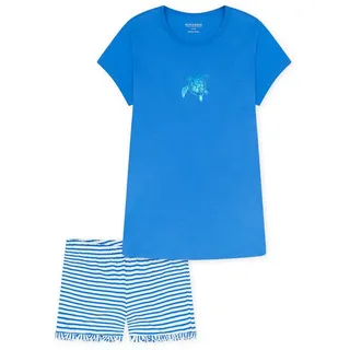 SCHIESSER Mädchen Schlafanzug kurz Pyjamaset, Aquarium_182635, 176 - 176