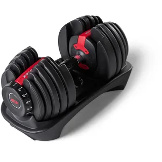 Bowflex SelectTech Kurzhantel verstellbar 2-24 kg schwarz/rot