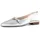 Frauen Absatzschuhe Court Shoes Slingback knöchelriemchen high hochhackige Schuhe Silber 40 EU 6 5 40 EU