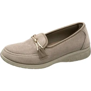 Fischer Markenschuh Hausschuhe für Damen - Beige