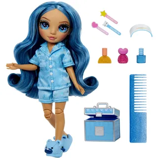 MGA Entertainment Rainbow High Junior High PJ Party Fashion Doll Skyler (Blau) 22 cm