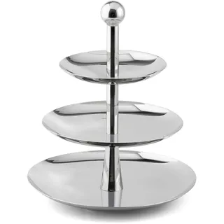Weis 16033 hochwertige Etagere, Edelstahl mit 3 Stufen
