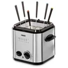 Princess 182611 Fritteuse 1.2l 840W 6 Fonduegabeln Edelstahl (gebürstet)