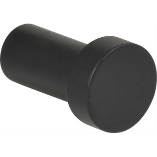 Technik Team Technikteam Kleiderhaken Wand Bodon ø 18mm ø Wandhaken zum Schrauben - rund, Stahl schwarz matt
