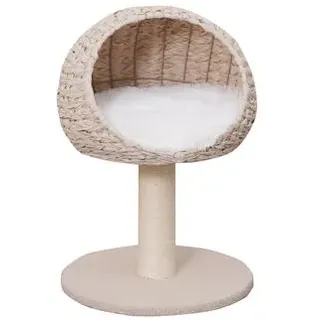 Dehner Lieblinge Kratzbaum Boris, beige/weiß, ca. B43/H62/T43 cm, Beige, Weiß, Hellbraun