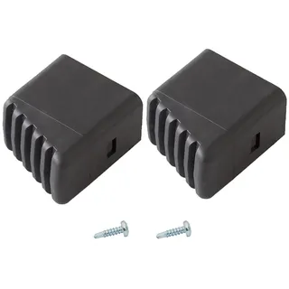 Krause Fußkappen Haushalts-Leiter Schwarz 20 mm x 33 mm