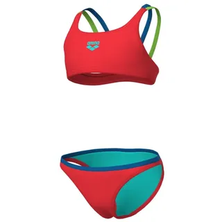 Arena Two Pieces Solid Mädchen rot - 128