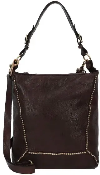 Campomaggi Schultertasche Leder 33 cm  braun
