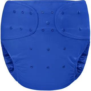 LittleForBig Waschbarer Verstellbarer Wiederverwendbarer Wasserdichter Primärer Komfort Stoffwindel Überhose Bezug für Erwachsene Einheitsgröße Dunkelblau