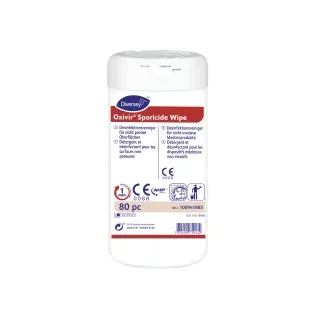 diversey europe b.v. Diversey Oxivir Sporicide Wipe Reinigungs-und Desinfektionstücher 100941885 , 1 Dose = 80 Tücher
