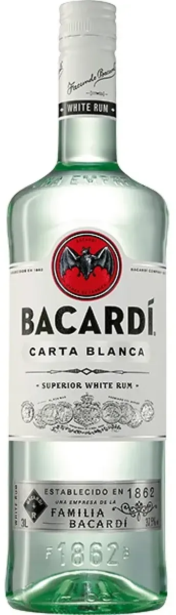 Bacardi Carta blanca Rum 37,5 % vol. 3 l