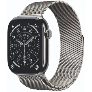 GPS + Cellular 46mm Natural Titanium Milanese Loop natural M/L