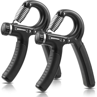 niyikow 2er Set Handtrainer Unterarmtrainer, Einstellbarer Widerstand 10-60kg, Grip Griffkraft Trainer, Fingertrainer, Hand Unterarm Trainingsgerät, Für Sportler und Wiederherstellung der Hand