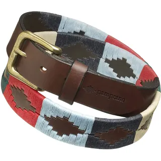 Pampeano Multi Polo-Gürtel | Handgefertigt von Meisterkünstlern | Premium argentinischen braunem Leder | Geschenk-Box Designer Gürtel für Herren & Damen | Ideal für Valentinstag, Vatertag, Jubiläen - UK - 34" / EU - 44 (mens)