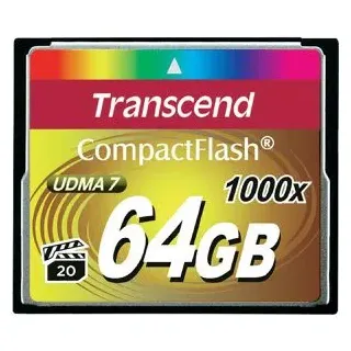Transcend Compact Flash 64GB 1000x