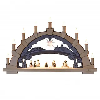 Herrnhuter Sterne 72012 Lichterbogen 65cm Design 2022 mit Miniaturstern weiß ø 8cm