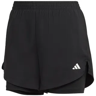 Adidas Damen AEROREADY Made for Training Minimal Two-in-One Shorts Black - M