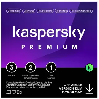 Kaspersky Lab Kaspersky Premium 2025 3 Geräte / 1 Jahr ESD
