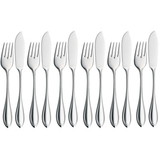 WMF Premiere Fischbesteck-Set, 12-teilig, Cromargan protect®