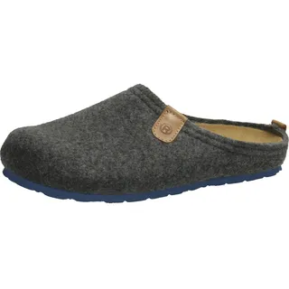 ROHDE Herren Pantoffel Wollfilz Hausschuh Wechselfußbett Napoli-H 6900, Größe:45 EU,