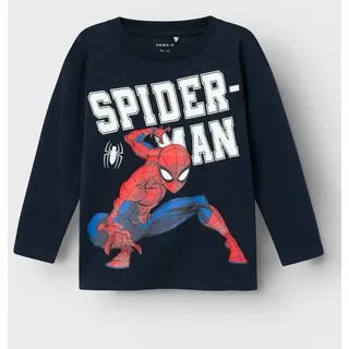 NAME IT Shirt 'Naza Spiderman' - Blau,Rot,Weiß,Dunkelblau - 104