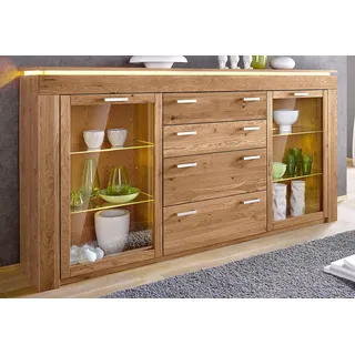 vogl möbelfabrik Highboard, Breite 222 cm braun