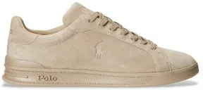 Polo Ralph Lauren für Herren. 809877601001 Heritage Court II Leder Turnschuhe beige (43), Wohnung, Schnürsenkel, Lässig