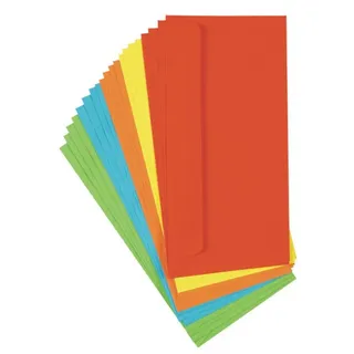 Stylex 1000 farbige Briefumschläge Din lang Kuvert