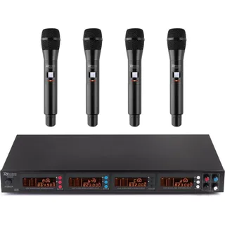 Power Dynamics PD504H 4x Handheld Funkmikro - Schwarz
