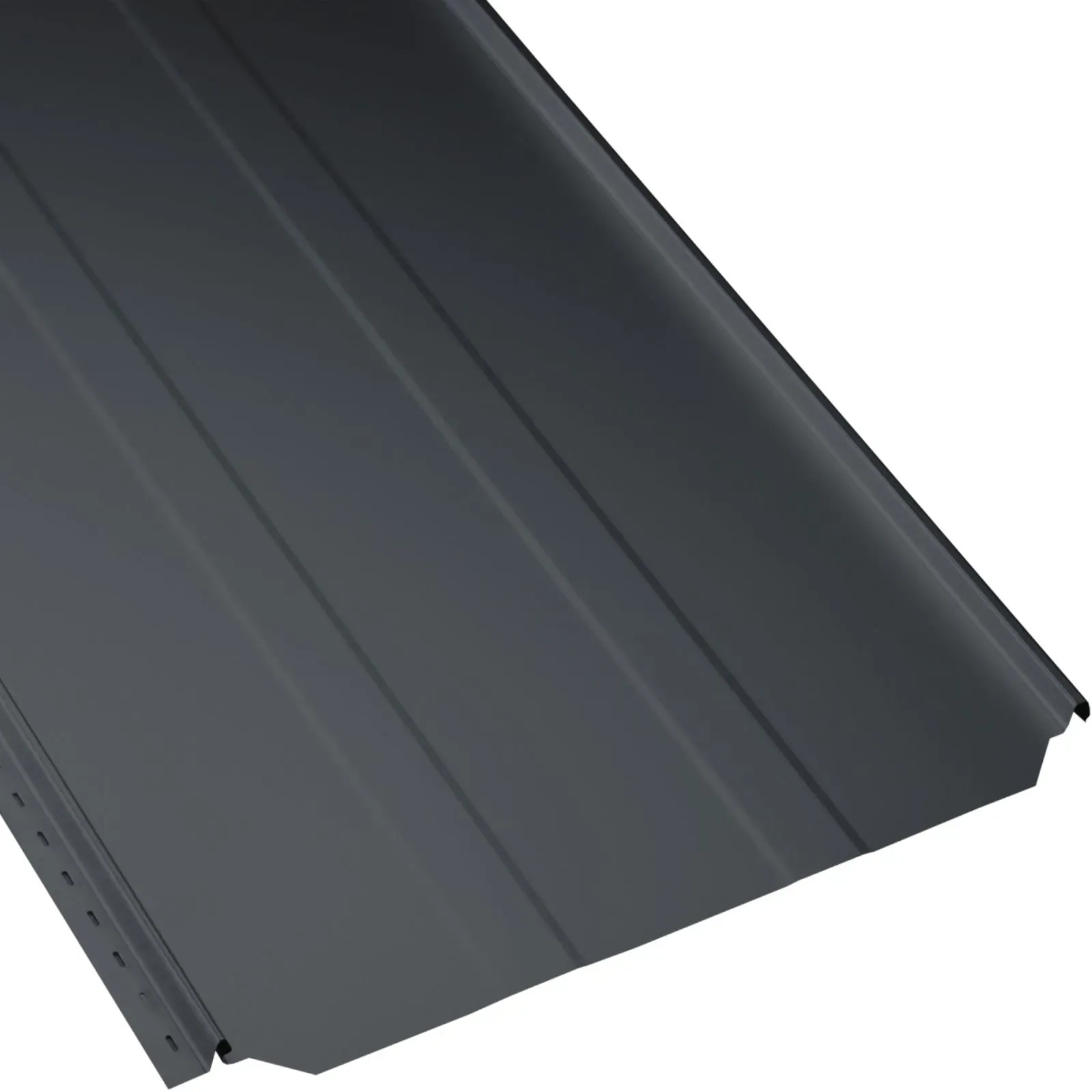 Stehfalzblech PD-510-S | Trapez | Anti-Tropf 700 g/m2 | Stahl 0,50 mm | 35 μm Mattpolyester | 7016 - Anthrazitgrau