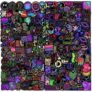 200 Wasserfeste Graffiti-Aufkleber-Set Für Laptops, Mopeds Usw., Geeignet Für Teenager, Wiederverwendbar