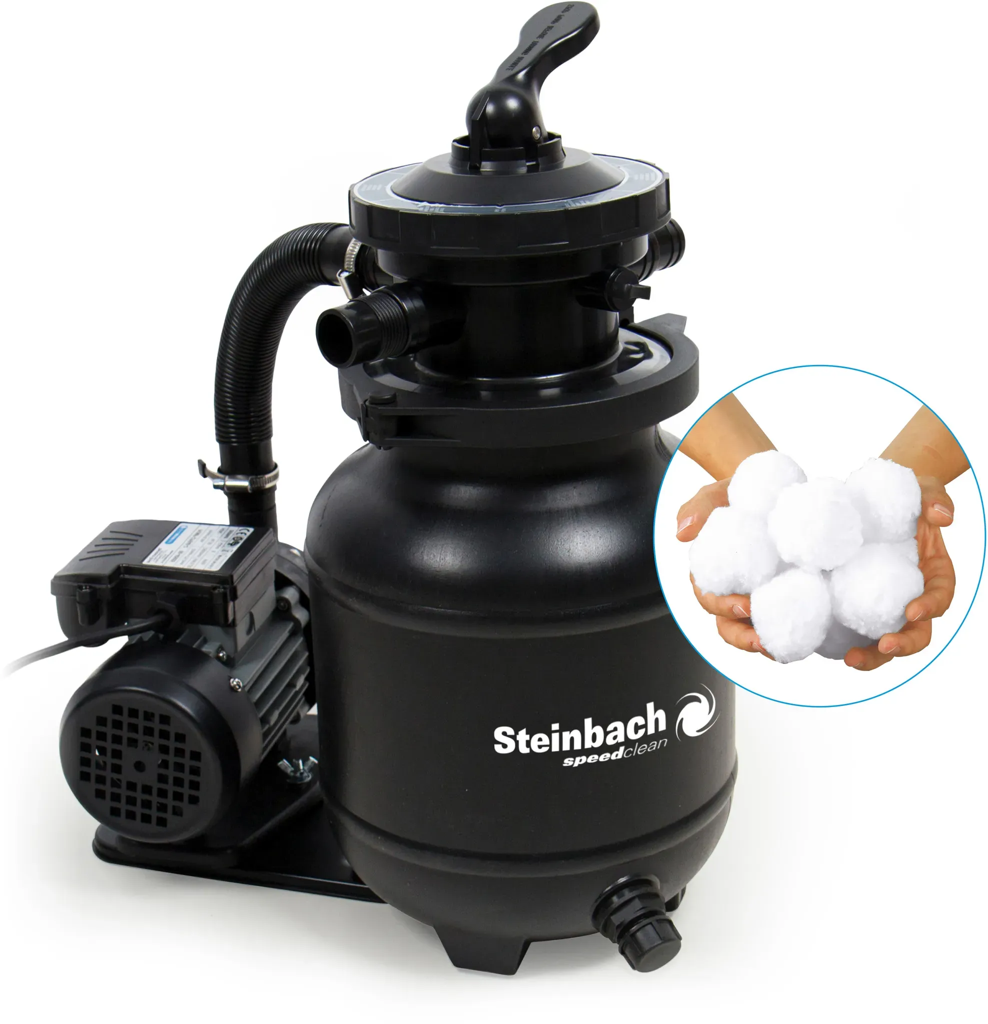 Steinbach Filteranlage Active Balls+ – 040386 – Nicht selbstsaugende Pumpe für Pools mit bis zu 19.000 l
