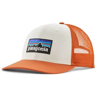 Patagonia P-6 Logo Trucker Cap White/Redtail Rust One Size
