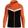 Trainingsjacke mit Kapuze Kinder 807 schwarz/neonorange 140