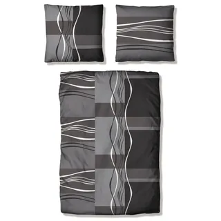 Linon anthrazit 155 x 220 cm + 80 x 80 cm