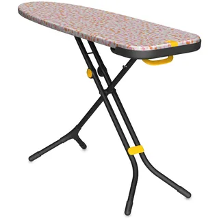 Joseph Joseph Glide Bügeltisch mit kompakten Beinen und integrierter Dampfbügeleisenablage, 135 x 45 cm, Bedruckter Baumwollbezug, Pfirsichblüte