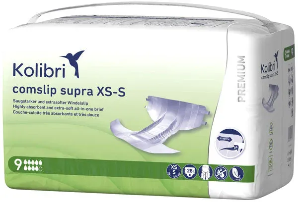 Kolibri Comslip Premium Supra Gr. XS/S 4 x 28 = 112 Stück