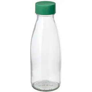 IKEA SPARTANSK Wasserflasche Klarglas/grün