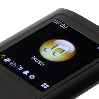 MP3-Player, 64-GB-Musikplayer, Verlustfreie Musik, Schlanker 1,8-Zoll-LCD-Bildschirm, Tragbarer MP3-Musikplayer, Inklusive Ladekabel und Kopfhörer, Einfach zu Tragen (Schwarz)