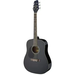 Stagg SA20D 3/4 Gitarre - Schwarz - LH