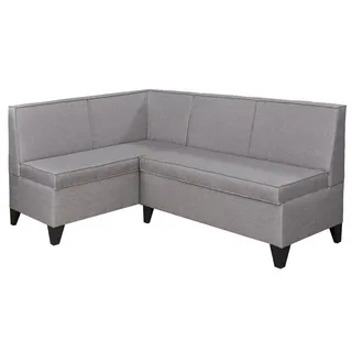 RODNIK Eckbank Look (rechts-/links-, Sitz und Rücken gepolstert), mit Stauraum grau