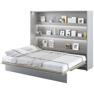 meblini Schrankbett 160 x 200 cm grau