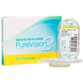 Bausch + Lomb PureVision2 for Presbyopia 3 St. / 8.60 BC / 14.00 DIA / -6.25 DPT / High ADD